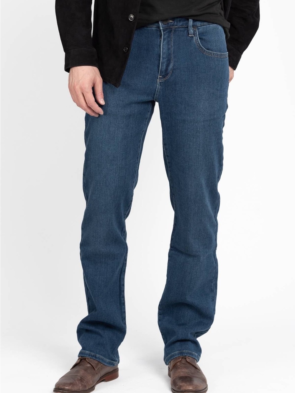 Jack Spade High Roller Comfort Stretch Jeans 33x30 Straight Blue Denim
